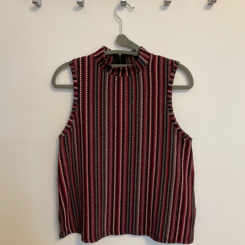 Anthropologie Postmark, Polkadot vest shirt sleeveless colorful size small